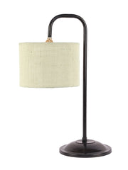 Off-White Jute Shade Iron Table Lamp (RM06)