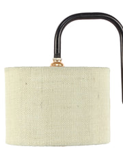 Off-White Jute Shade Iron Table Lamp (RM06)