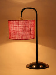 Pink Jute Shade Iron Table Lamp (RM07)