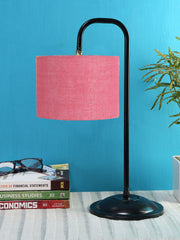 Pink Jute Shade Iron Table Lamp (RM07)