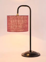 Maroon Jute Shade Iron Table Lamp (RM08)