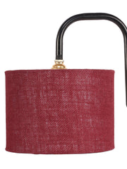 Maroon Jute Shade Iron Table Lamp (RM08)