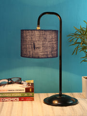 Blue Jute Shade Iron Table Lamp (RM09)