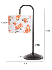 Multi cotton Shade Iron Table Lamp (RM10)