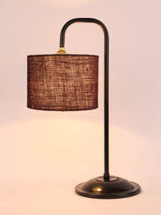 Brown Jute Shade Iron Table Lamp (RM14)