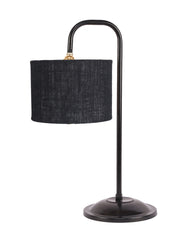 Black Jute Shade Iron Table Lamp (RM15)