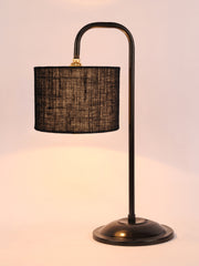 Black Jute Shade Iron Table Lamp (RM15)