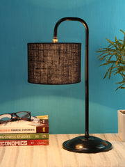 Black Jute Shade Iron Table Lamp (RM15)