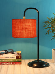 Orange Jute Shade Iron Table Lamp (RM16)