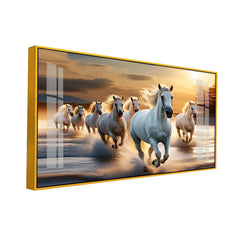 Premium Acrylic Horse Painting | Success & Prosperity Wall Painting
