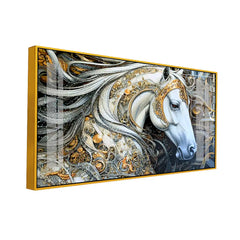 Luxury Equestrian Art  Gold Leaf Wall Decor-Modern Fantasy Painting
