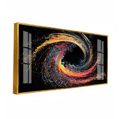 Luxury Cosmic Prism Canvas Art | Abstract Fluid Art Swirl Wall Decoration