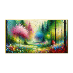 Romantic Landscape Garden Canvas print wall Art and painting