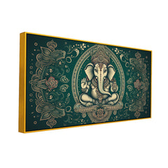 Rustic Lord Ganesha Poster – Vintage Temple Artwork