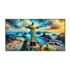 Majestic Presence: Christ the Redeemer Canvas Print Wall Painting