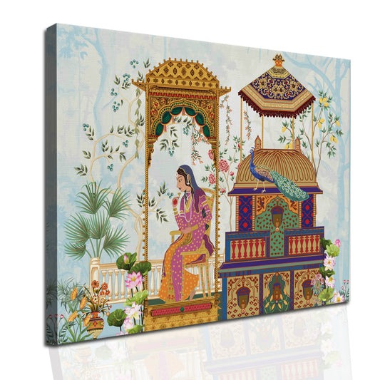 Indian Ethnic Traditional Art Paintings: Enhance Your Home Décor with Framed Canvas Madhubani Wall Art Masterpieces - Perfect for Living Rooms, Bedrooms, and Office Spaces