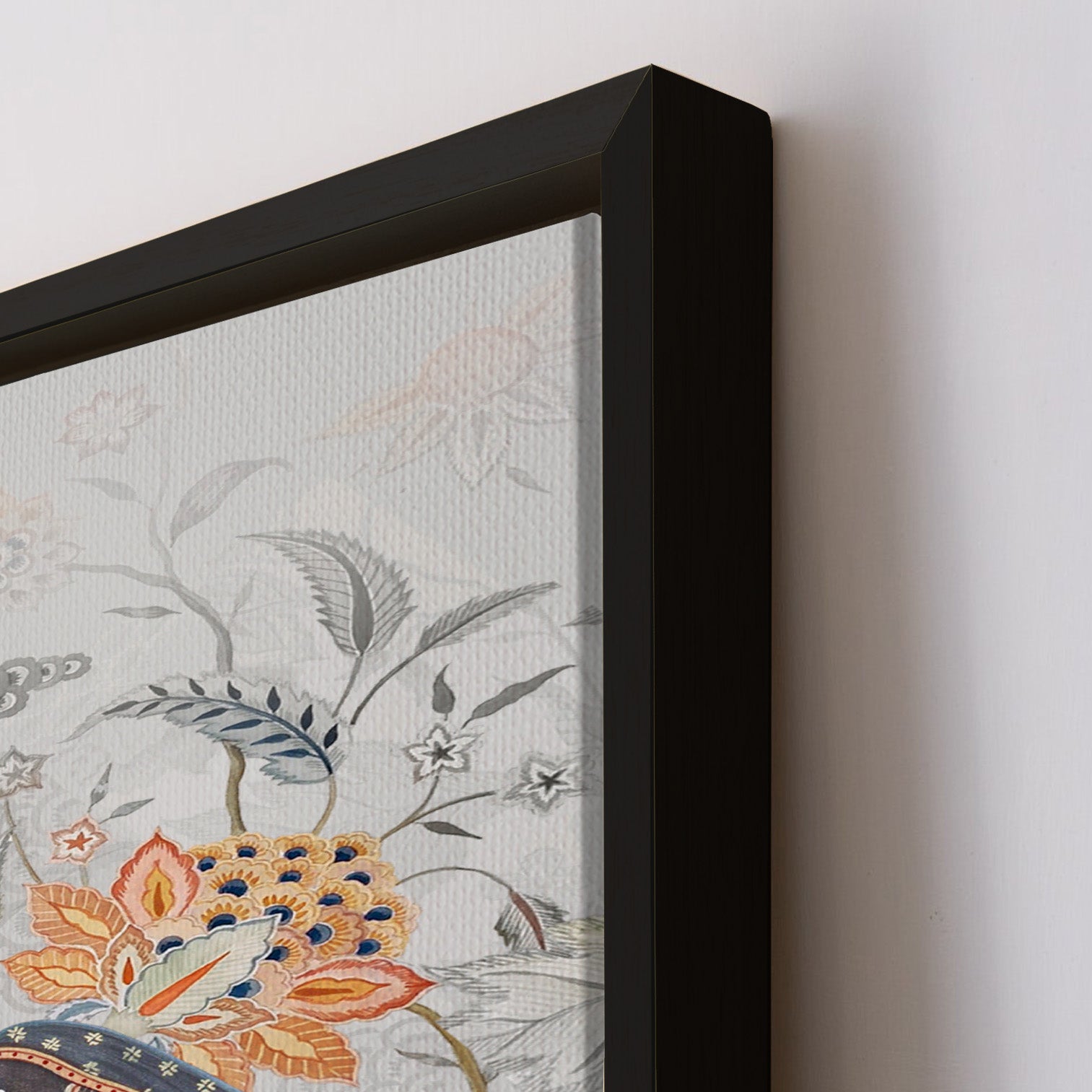 Indian Ethnic Traditional Painting On Canvas Print Large Wall Art For Living Room Wall Decoration Framed Art for Bedroom Hotel Office Black Frame