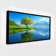 Majestic Seven Running White Horses Wall Painting - Décor for Home & Office