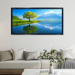 Majestic Seven Running White Horses Wall Painting - Décor for Home & Office