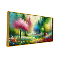 Romantic Landscape Garden Canvas print wall Art and painting