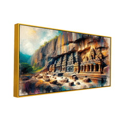 The Shore Temple and Mahabalipuram's Ancient Rock-Cut Art Canvas Print Wall Art