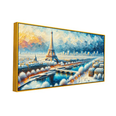 The Painter's Journey: A Winter's Tale in Paris, Where Colors Meet WorldssCanvas Print Wall Painting
