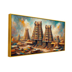 The Temple of a Thousand Colors at Madurai's Meenakshi Amman  Canvas Print Wall  Painting
