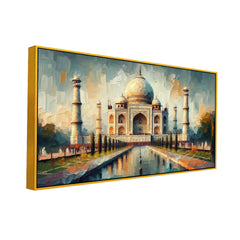 Agra's Taj Mahal Reflections The Jewel of India Canvas Print wall paintings 