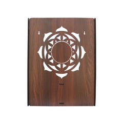 Beautiful Luxurious Wooden Temple for Home with Spacious Shelf & Inbuilt Focus Lights