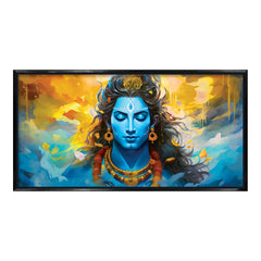 Premium Lord Shiva Meditation Abstract Wall Paintings For Home Wall Decors