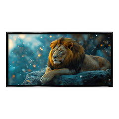 Majestic Lion King Premium Canvas Painting