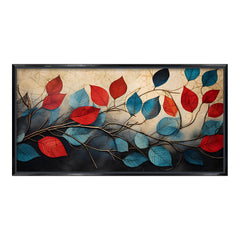 Premium Abstract Leaves Canvas | Elegant Floral Wall Decor for Home & Office