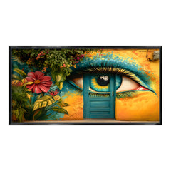 Premium Surreal Eye Mural Wall Art | Vibrant Street Graffiti Style Canvas Print