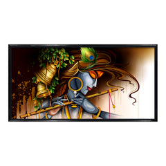 Premium Wall Canvas Large Painting of Lord Krishna For Home Decors