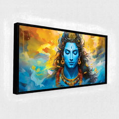 Premium Lord Shiva Meditation Abstract Wall Paintings For Home Wall Decors