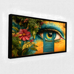 Premium Surreal Eye Mural Wall Art | Vibrant Street Graffiti Style Canvas Print