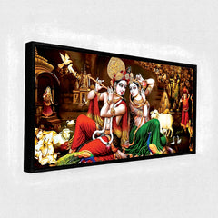 Premium Classic Lord Radha Krishna Wall Painting for Wall Decors