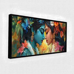 Divine Radha Krishna: The Eternal Soulmates – Premium Spiritual Wall Art