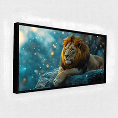 Majestic Lion King Premium Canvas Painting