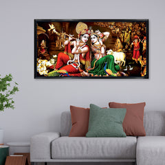 Premium Classic Lord Radha Krishna Wall Painting for Wall Decors