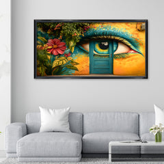 Premium Surreal Eye Mural Wall Art | Vibrant Street Graffiti Style Canvas Print
