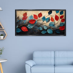 Premium Abstract Leaves Canvas | Elegant Floral Wall Decor for Home & Office
