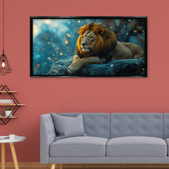 Majestic Lion King Premium Canvas Painting