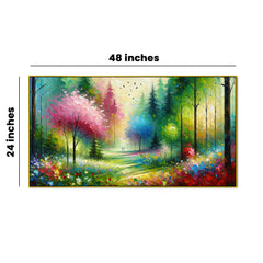 Romantic Landscape Garden Canvas print wall Art and painting