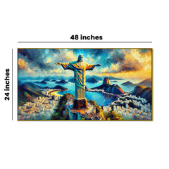Majestic Presence: Christ the Redeemer Canvas Print Wall Painting