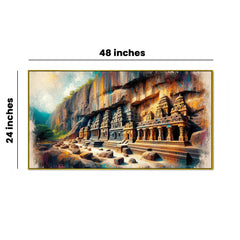The Shore Temple and Mahabalipuram's Ancient Rock-Cut Art Canvas Print Wall Art