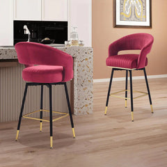 Burgundy  Mixoy Bar Stool