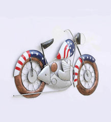 Metal Bullet Bike for Wall Decor