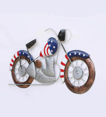 Metal Bullet Bike for Wall Decor