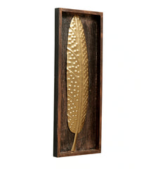 Hale Leaf Frame Metal Decorative Showpiece for Wall Décor